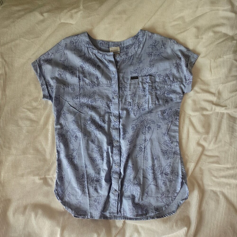 Columbia Sportswear Women's Blue/Purple Button-Up - Small